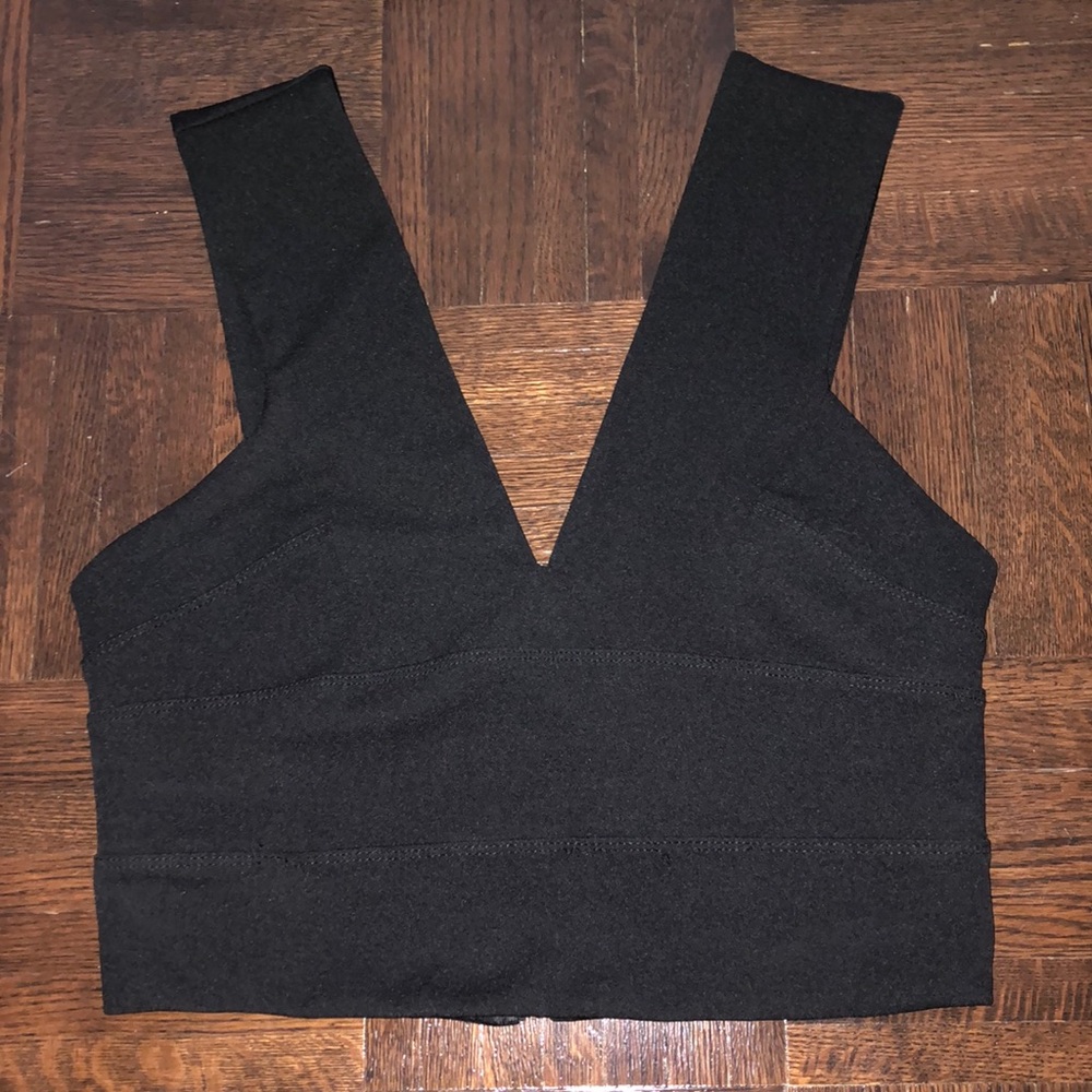Dressy Black Crop Tank